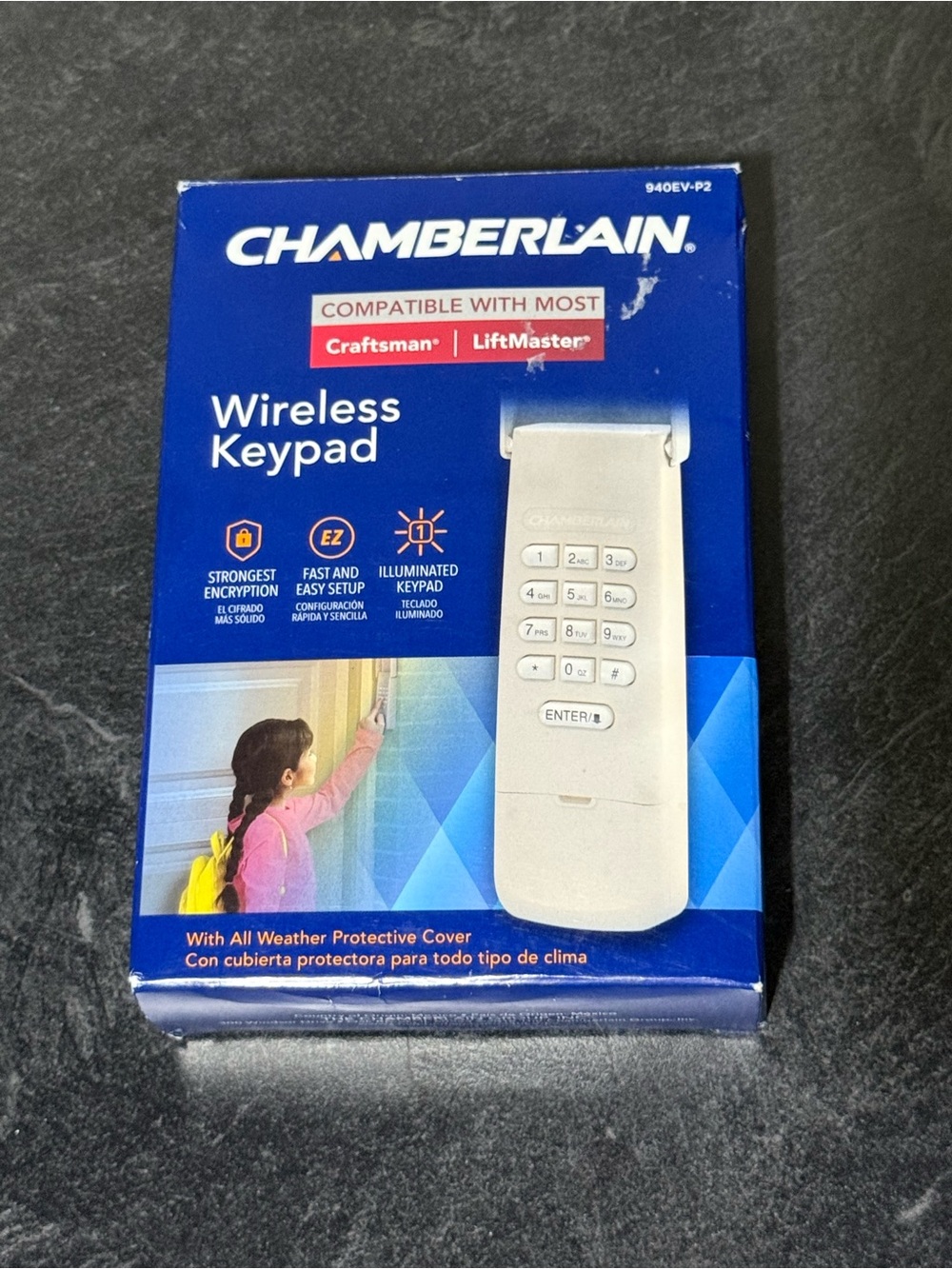 Chamberlain G940EV-P2 Garage Keyless Door Entry Keypad New/Open Box